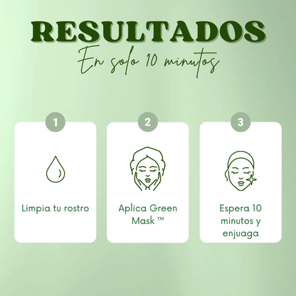 GREEN MASK™ | HOY 2X1 Mascarilla Efecto 10 Minutos + Rutina Skincare GRATIS